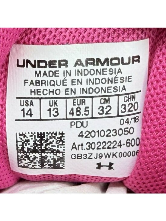 Under Armour Bryce Harper 3 Mother’s Day Baseball Cleats Pink Men’s Size 14 main image 7